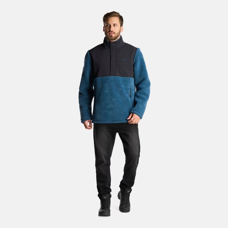 Chaqueta Hombre Glaciar Sherpa-Pro 1/4 Zip Jacket Petroleo Lippi-6