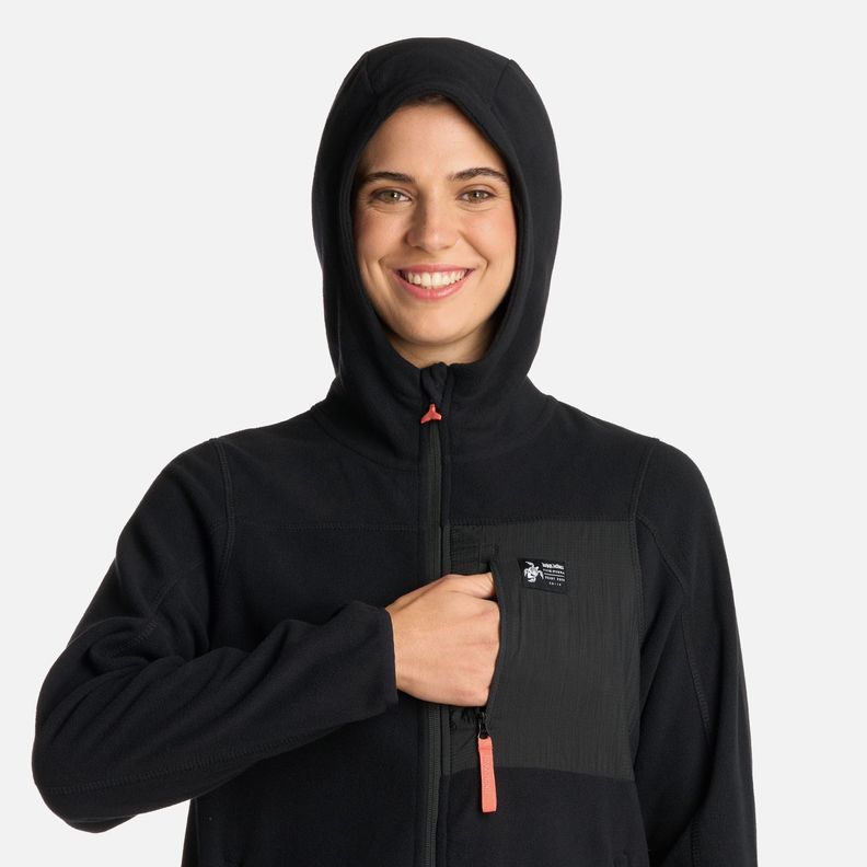 Polerón Mujer Leñera Negro Haka Honu I25-3