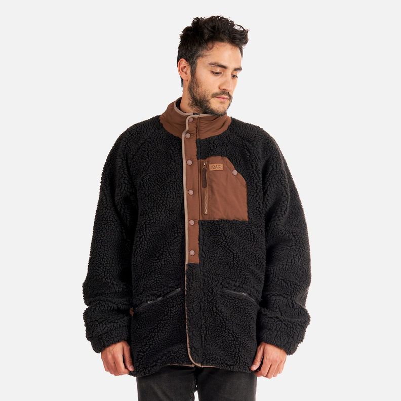 Chaqueta Hombre Zip-porrito Negro Haka Honu I22-1