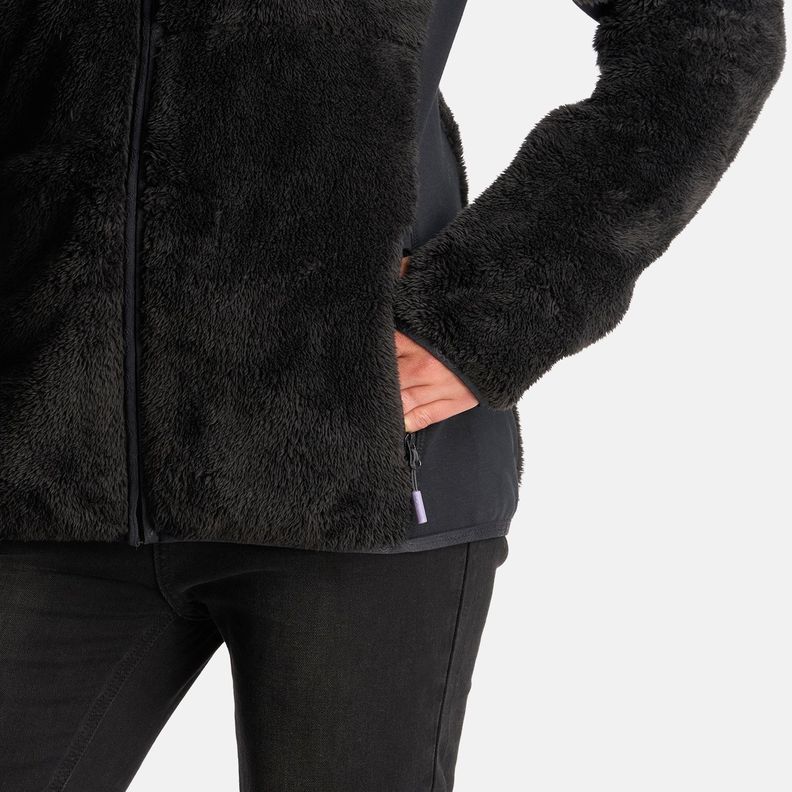 Poleron Mujer Calur-oso Negro Haka Honu-6