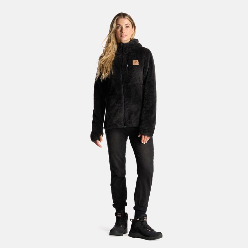 Poleron Mujer Calur-oso Negro Haka Honu-7