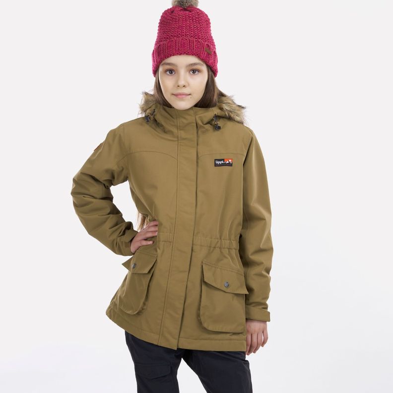 Chaqueta Teen Girl Roble B-Dry Hoody Jacket Café Pardo Lippi-1