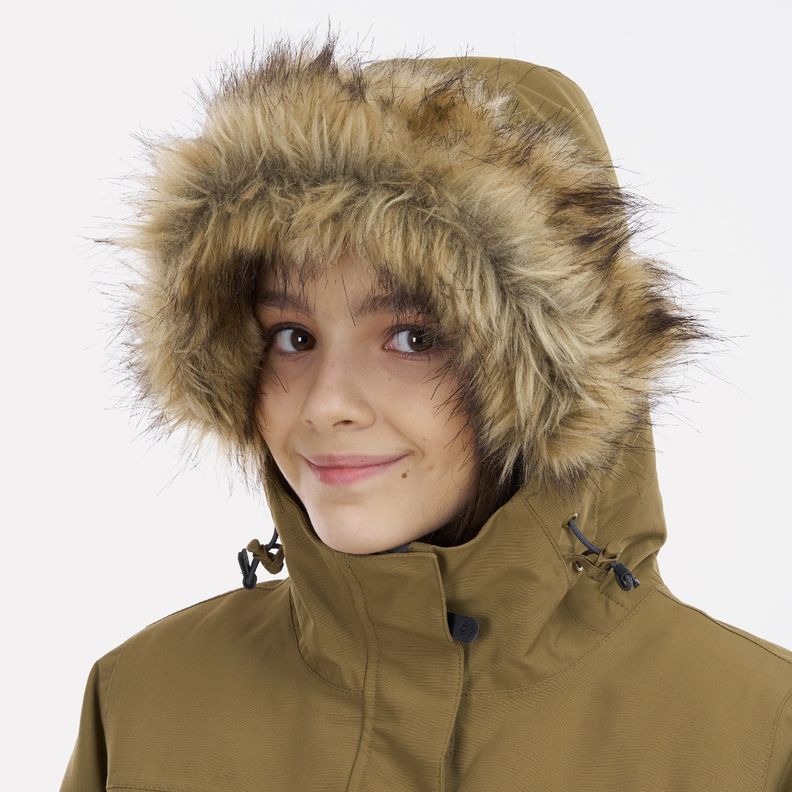 Chaqueta Teen Girl Roble B-Dry Hoody Jacket Café Pardo Lippi-3