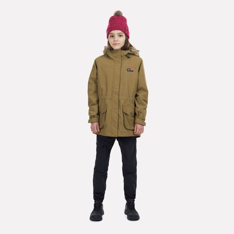 Chaqueta Teen Girl Roble B-Dry Hoody Jacket Café Pardo Lippi-7