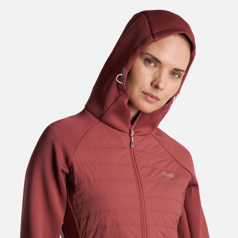 Chaqueta Mujer  ColdMove WindBreaker SteamPro Hoody Jacket Rosa Oscuro Lippi-4