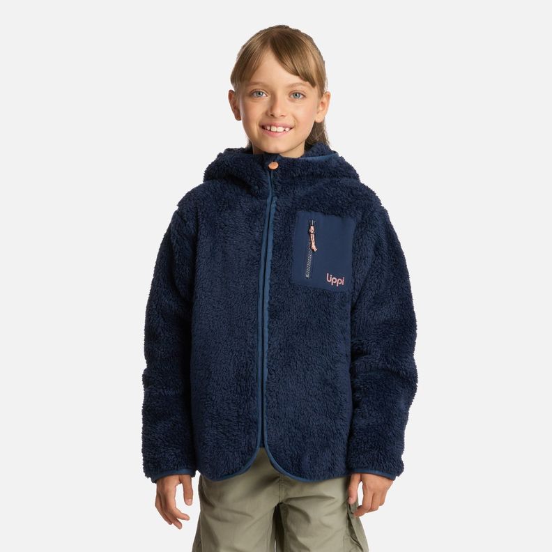 Polar Niña Bear Shaggy-Pro Hoody Azul Marino Lippi I25-0
