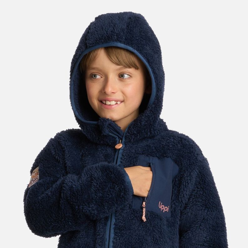 Polar Niña Bear Shaggy-Pro Hoody Azul Marino Lippi I25-3