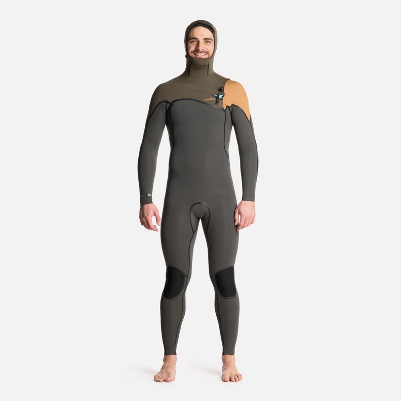 Traje de Surf Hombre Queule 4:3 Gris Grafito Haka Honu-0