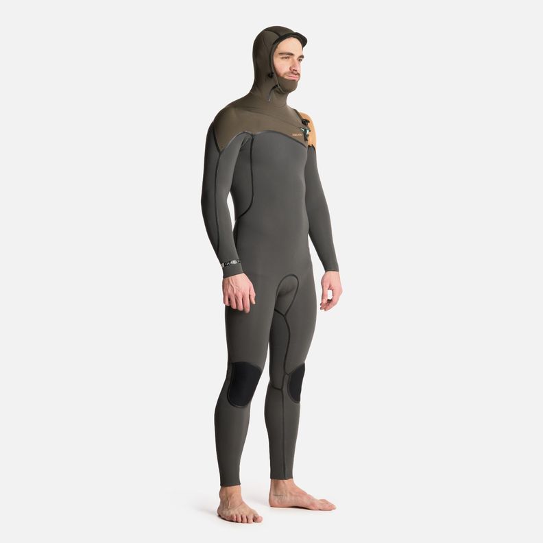 Traje de Surf Hombre Queule 4:3 Gris Grafito Haka Honu-1