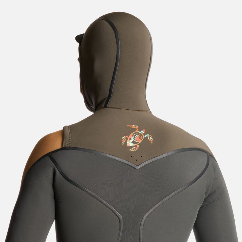 Traje de Surf Hombre Queule 4:3 Gris Grafito Haka Honu-3