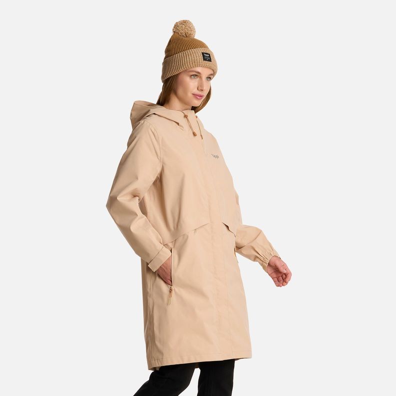 Chaqueta Mujer Mountains Live B-dry Long Caqui Lippi I25-1