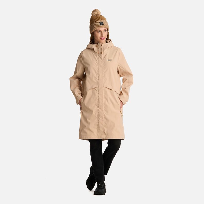 Chaqueta Mujer Mountains Live B-dry Long Caqui Lippi I25-7