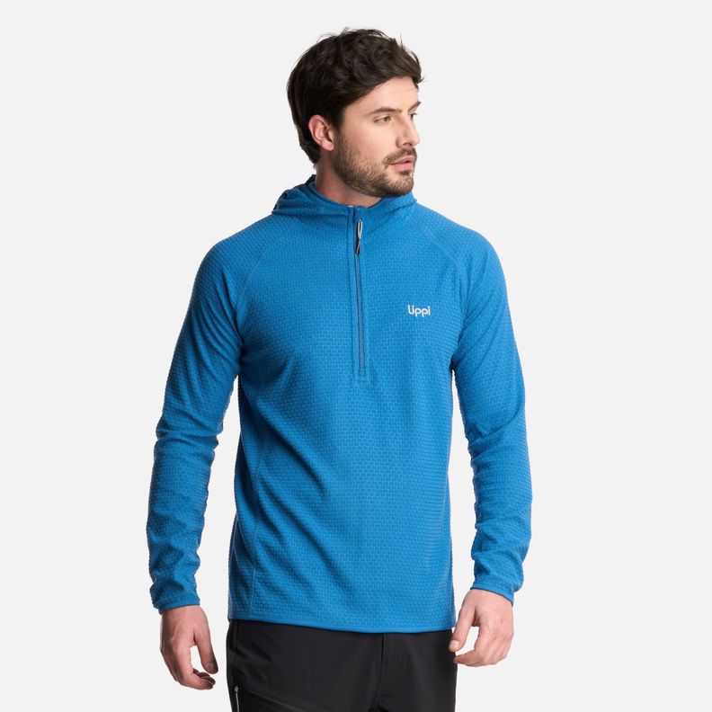 Polerón Hombre Jacaranda Nano-F 14 Zip Hoody Azul Lippi V25-0