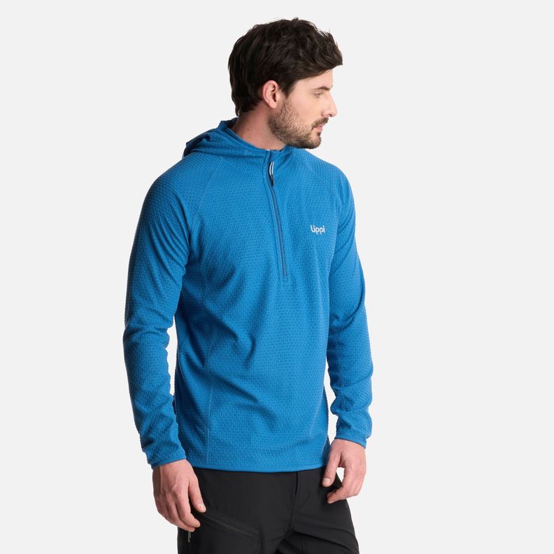 Polerón Hombre Jacaranda Nano-F 14 Zip Hoody Azul Lippi V25-2