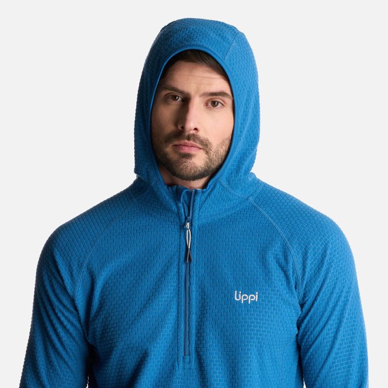 Polerón Hombre Jacaranda Nano-F 14 Zip Hoody Azul Lippi V25-3