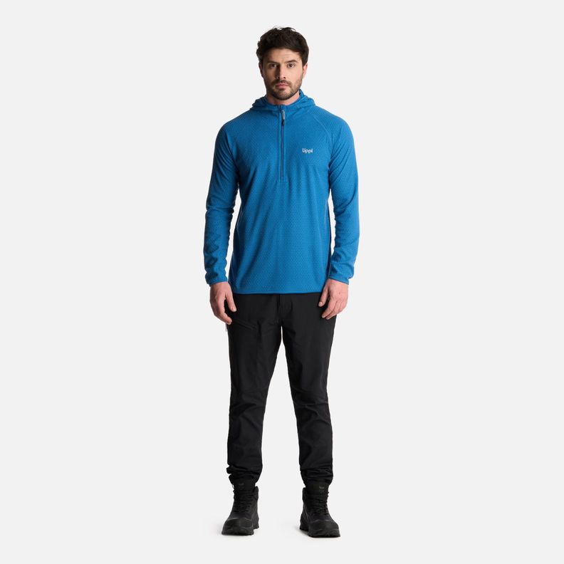 Polerón Hombre Jacaranda Nano-F 14 Zip Hoody Azul Lippi V25-4