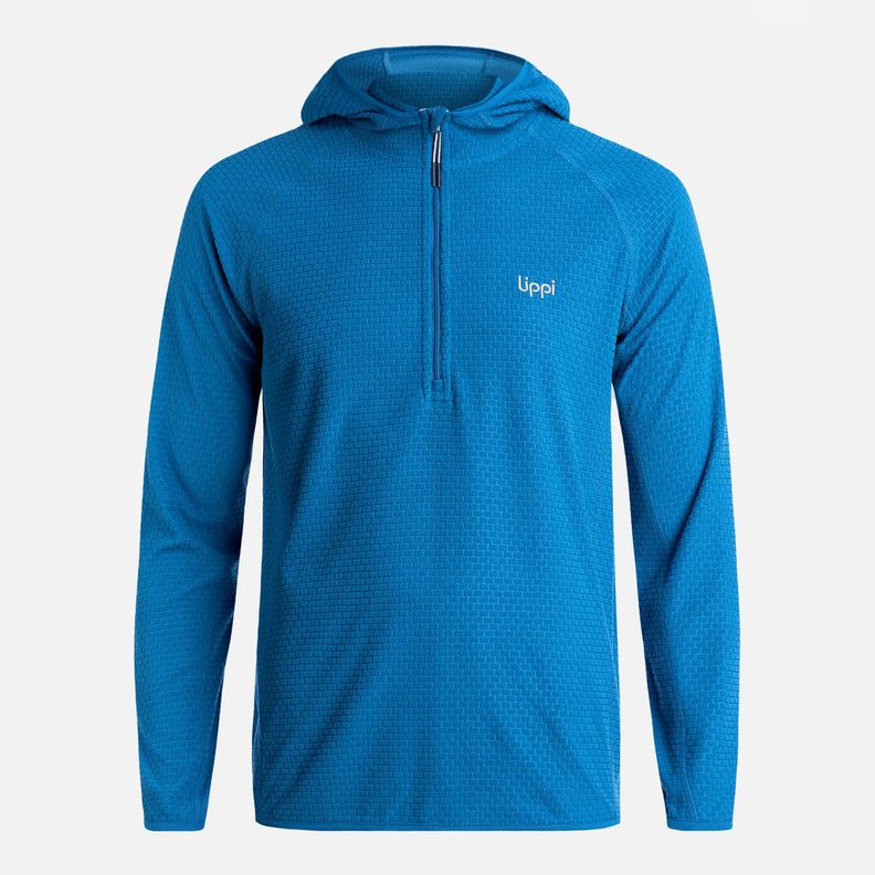 Polerón Hombre Jacaranda Nano-F 14 Zip Hoody Azul Lippi V25-5
