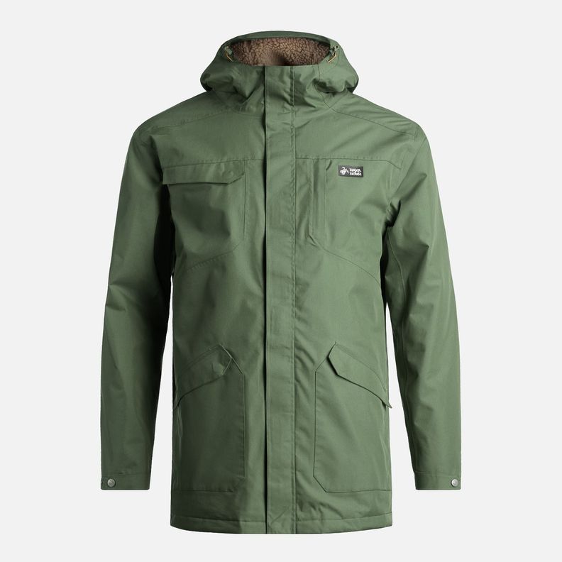 Chaqueta Hombre Yak Verde Militar Haka Honu-0