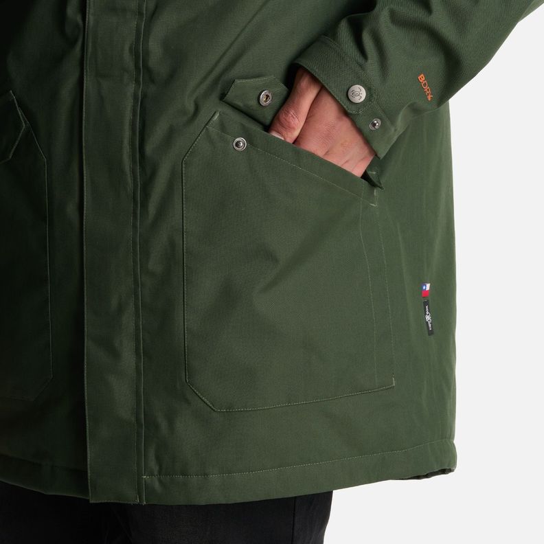 Chaqueta Hombre Yak Verde Militar Haka Honu-7