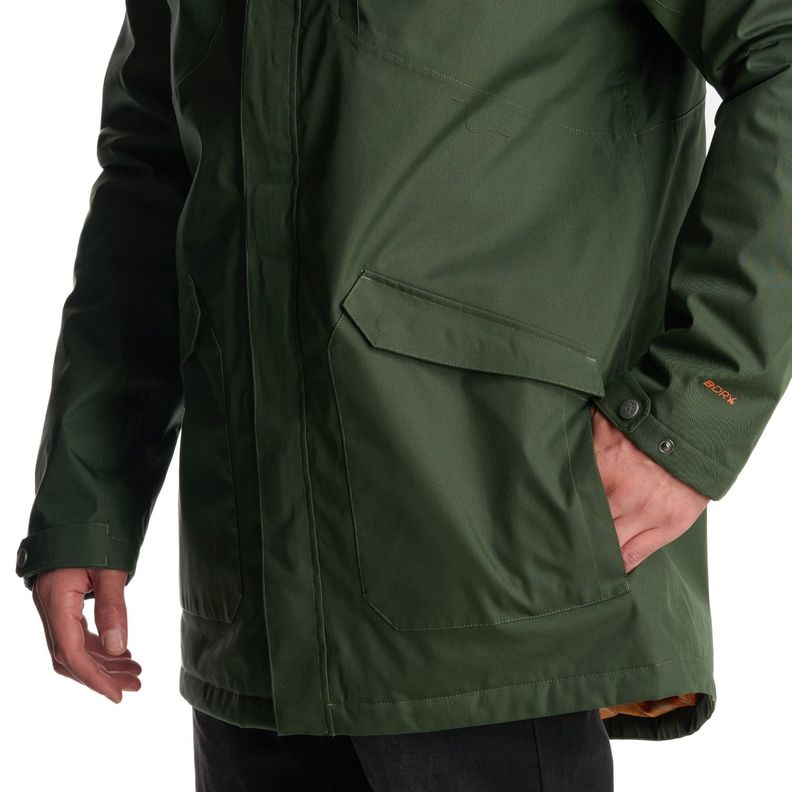 Chaqueta Hombre Yak Verde Militar Haka Honu-8