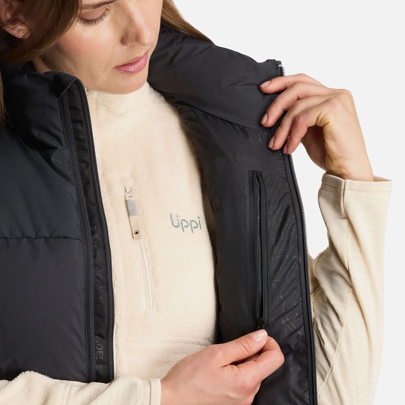 Chaqueta Mujer Urban Down Jacket Vest Negro Lippi-7