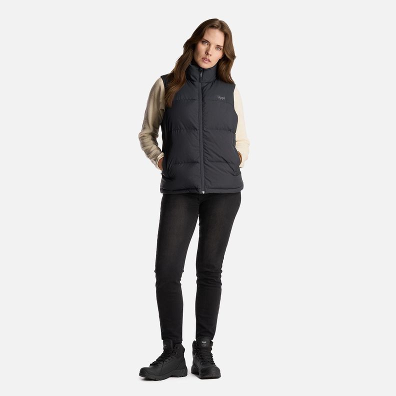 Chaqueta Mujer Urban Down Jacket Vest Negro Lippi-8