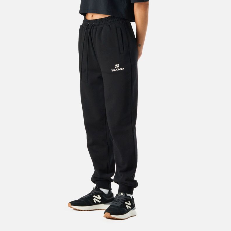 Pantalón Mujer Cool Down Jogger Pants Negro Vulcano-1