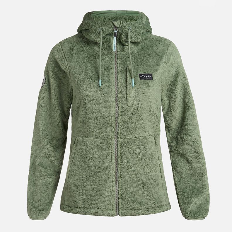 Polar Mujer Bear Shaggy-Pro Hoody Jade Oscuro Lippi I25-6