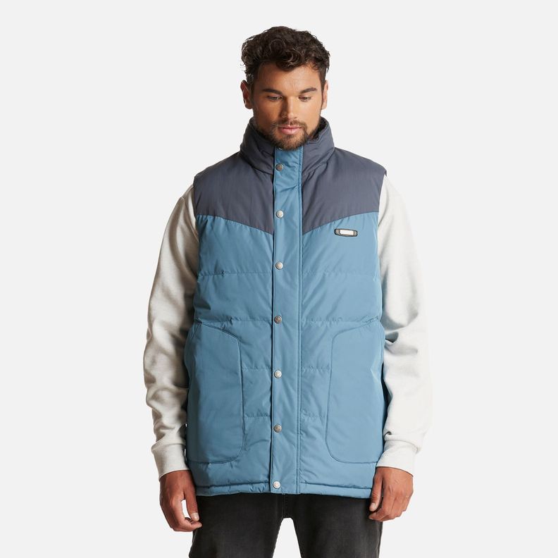 Chaqueta Hombre Kobuk Down Vest Azul Piedra Lippi-1