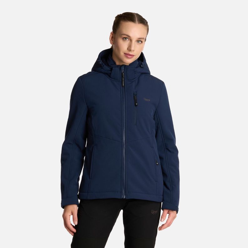 Chaqueta Mujer Macaya Softshell Hoody Azul Marino Lippi I25-0