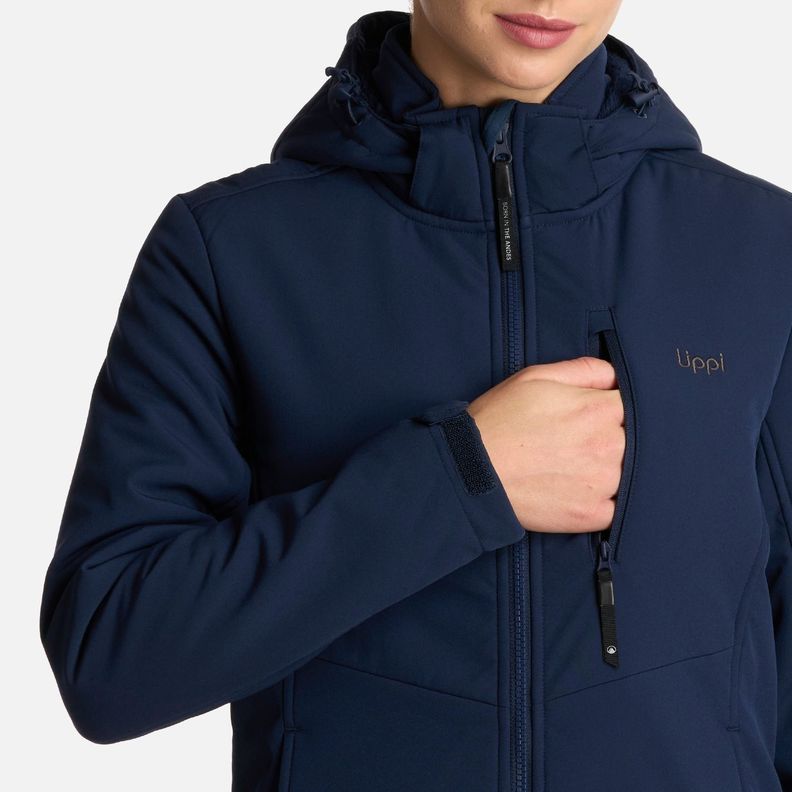 Chaqueta Mujer Macaya Softshell Hoody Azul Marino Lippi I25-4