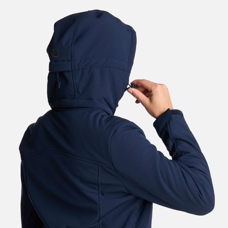 Chaqueta Mujer Macaya Softshell Hoody Azul Marino Lippi I25-6