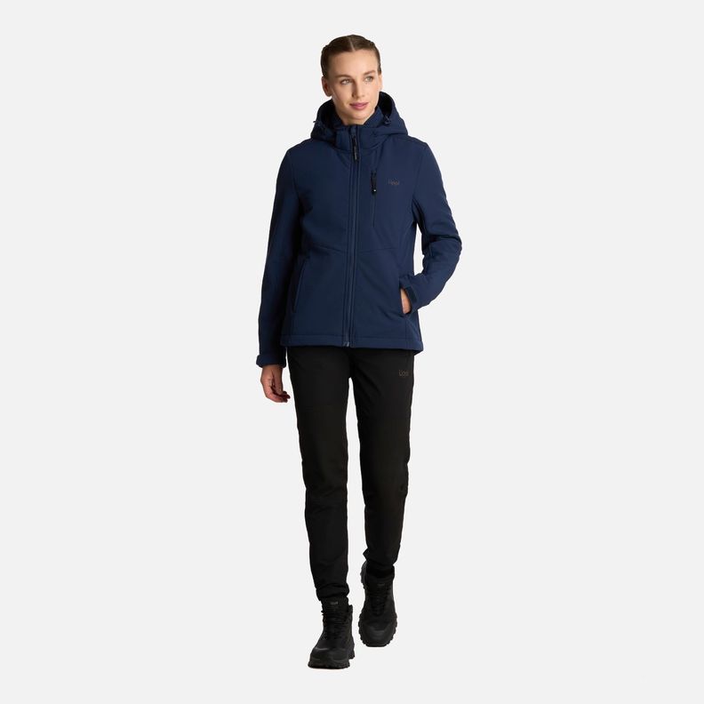 Chaqueta Mujer Macaya Softshell Hoody Azul Marino Lippi I25-8