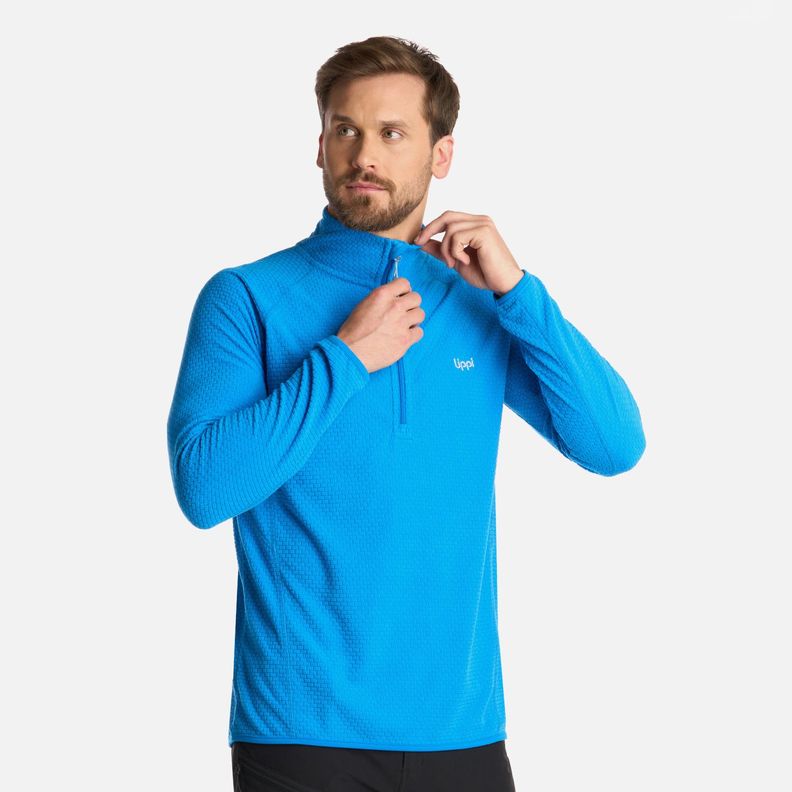 Polerón Hombre Jacaranda Nano-F 14 Zip Azulino Lippi I25-1