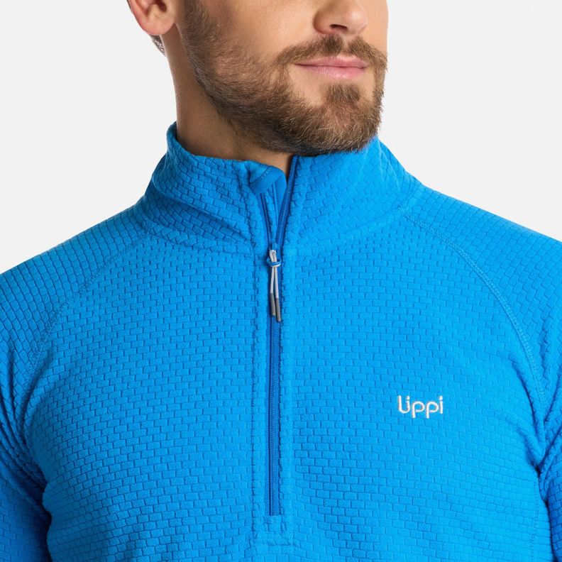 Polerón Hombre Jacaranda Nano-F 14 Zip Azulino Lippi I25-3