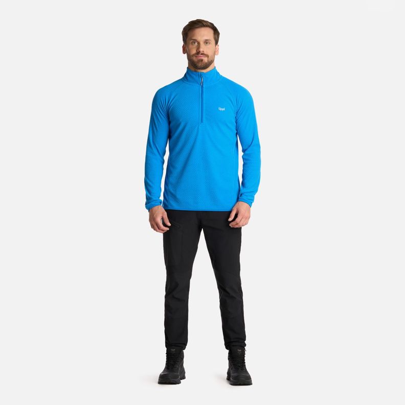 Polerón Hombre Jacaranda Nano-F 14 Zip Azulino Lippi I25-4