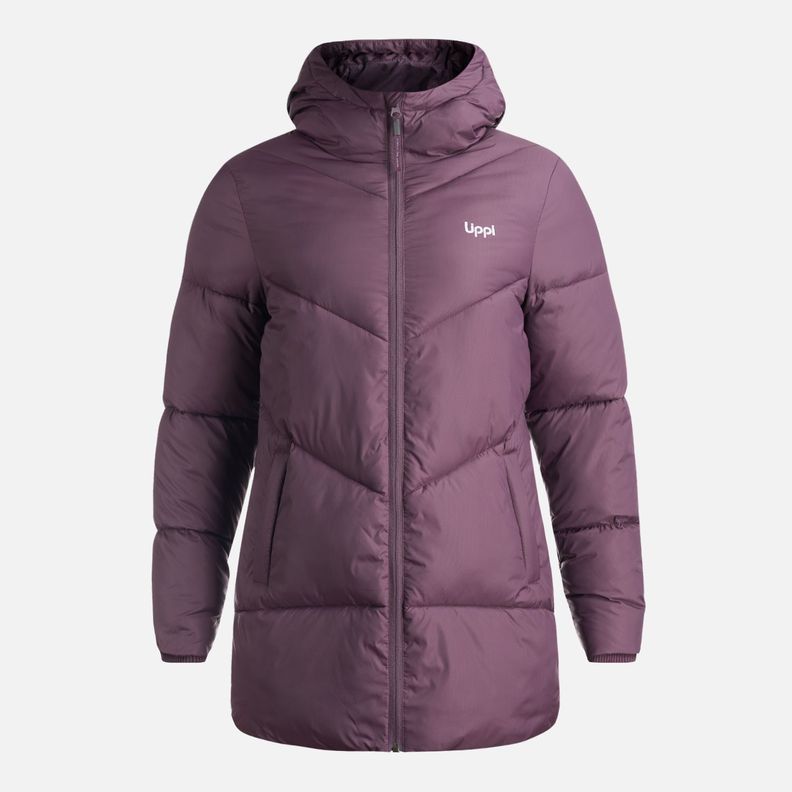 Chaqueta Mujer Long Line Steam Pro Hoody Jacket Morado Oscuro Lippi-0