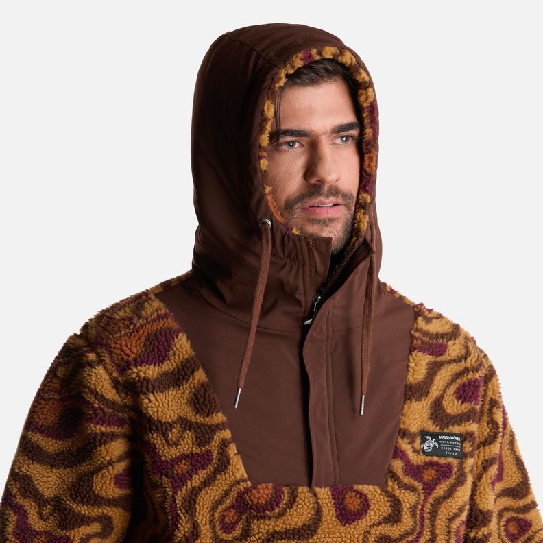 Poleron Hombre Chi-Porrito Print Tostado Haka Honu-4