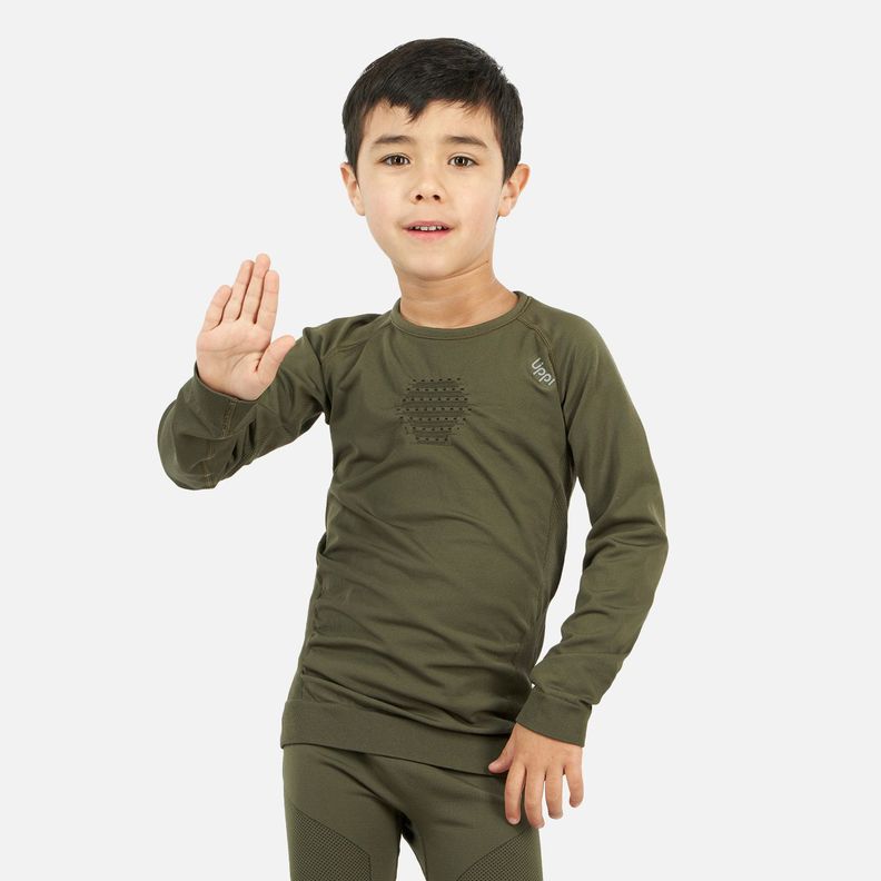 Primera Capa Niño Skintec 2000 Warm Pack Verde Bosque Lippi-1