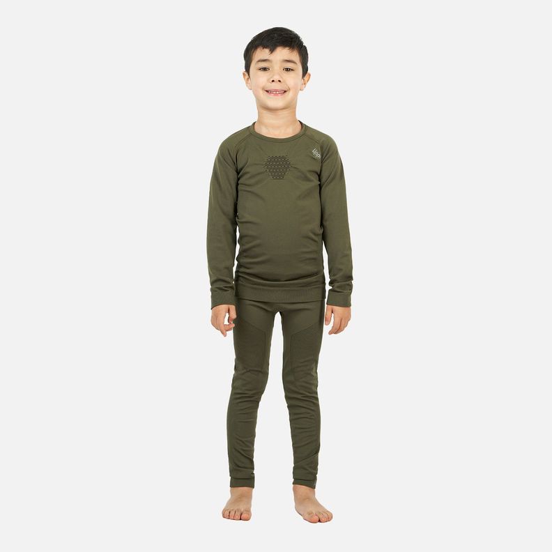 Primera Capa Niño Skintec 2000 Warm Pack Verde Bosque Lippi-5