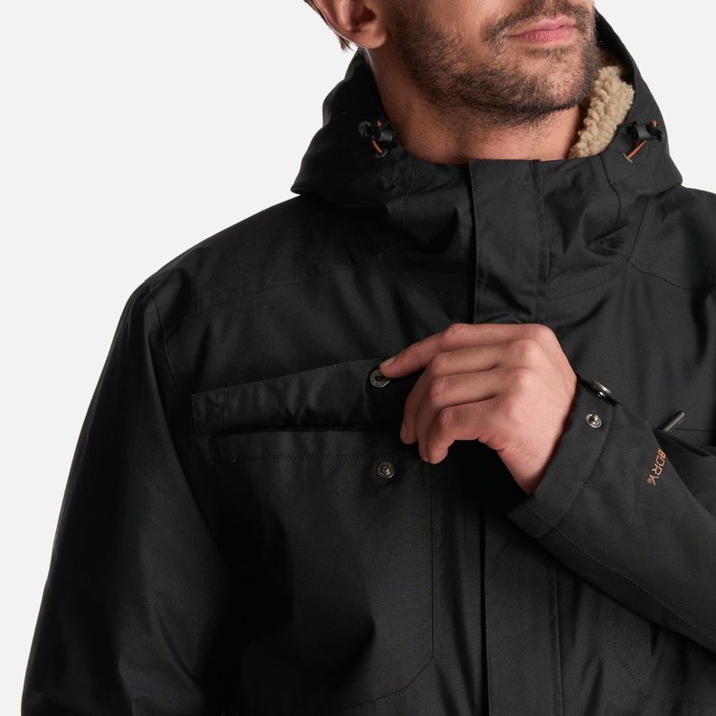 Chaqueta Hombre Yak Negro Haka Honu I24-5