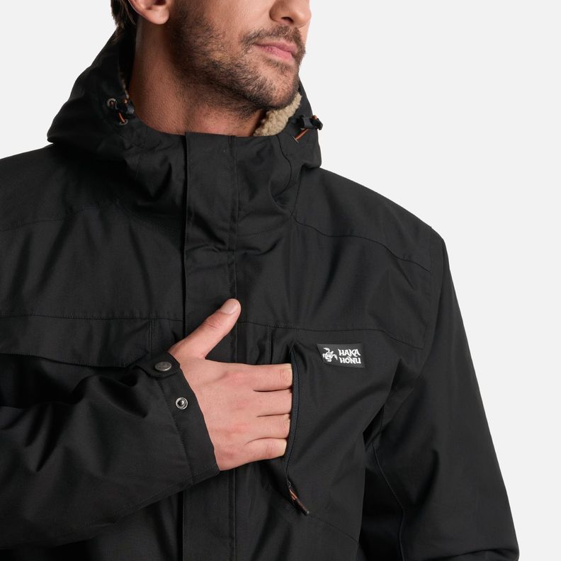 Chaqueta Hombre Yak Negro Haka Honu I24-6