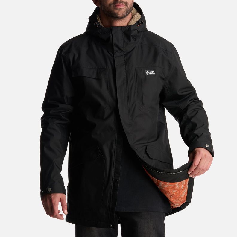 Chaqueta Hombre Yak Negro Haka Honu I24-9