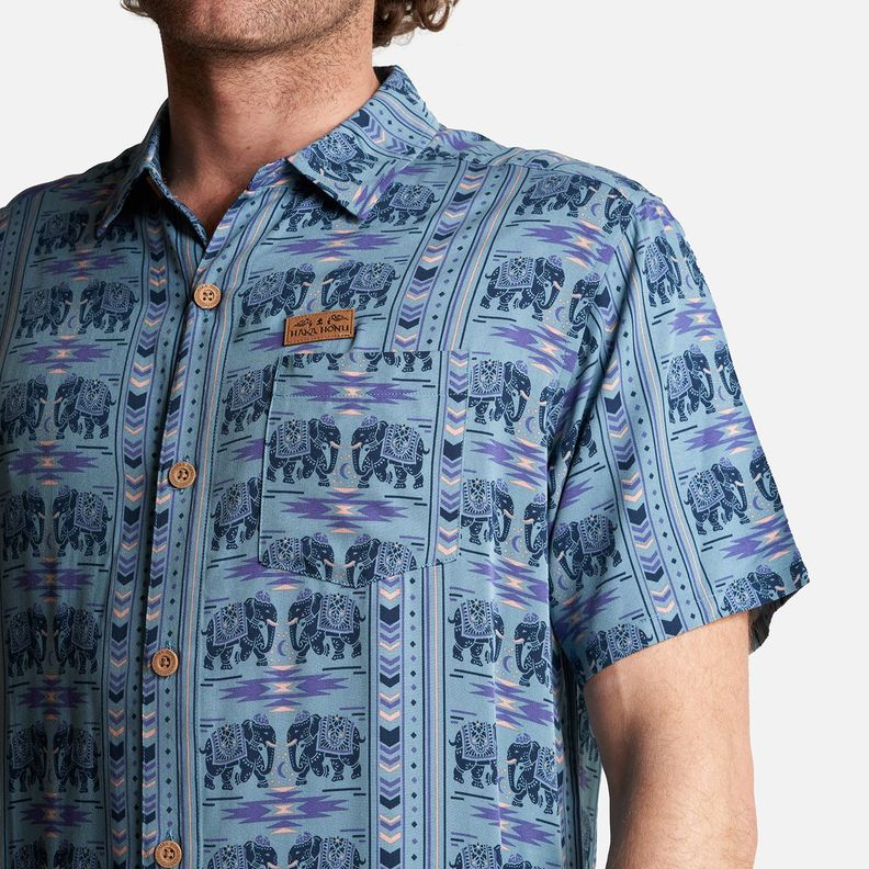 Camisa Hombre Good Karma Full Print Celeste Haka Honu-4