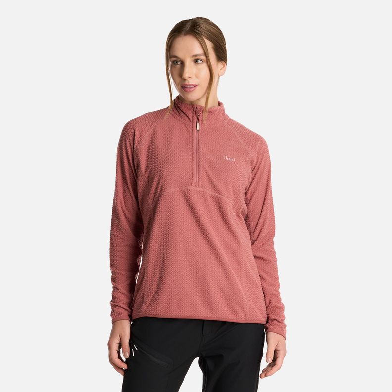 Polerón Mujer Jacaranda Nano-F 14 Zip Rosa Oscuro Lippi I25-0