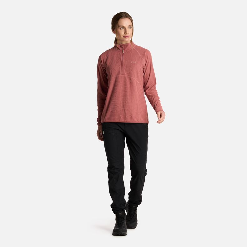 Polerón Mujer Jacaranda Nano-F 14 Zip Rosa Oscuro Lippi I25-4