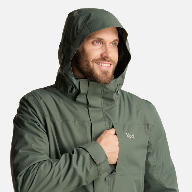 Chaqueta Hombre Tres Cruces Fusion-3 Hoody Jacket Verde Militar Lippi-7