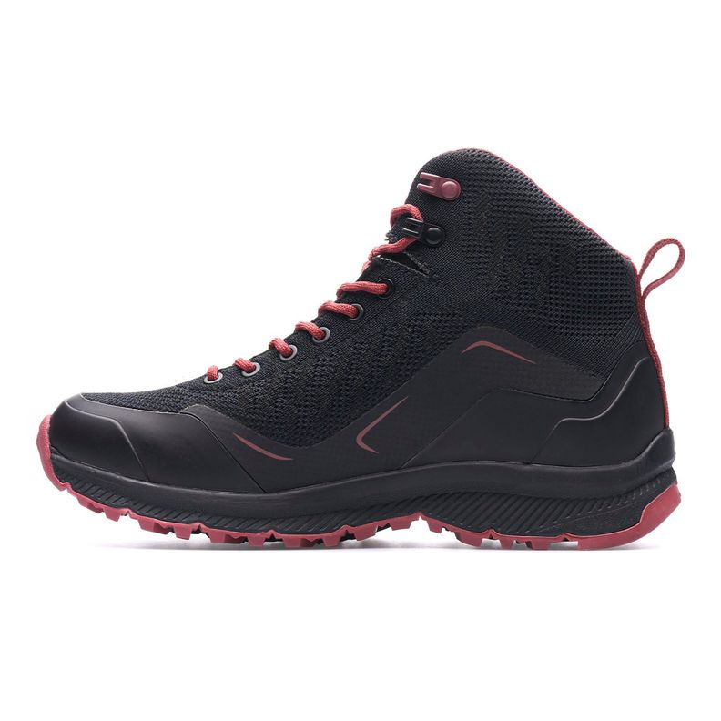 Botín Mujer Light Rock Mid II Negro Rosa Lippi-1