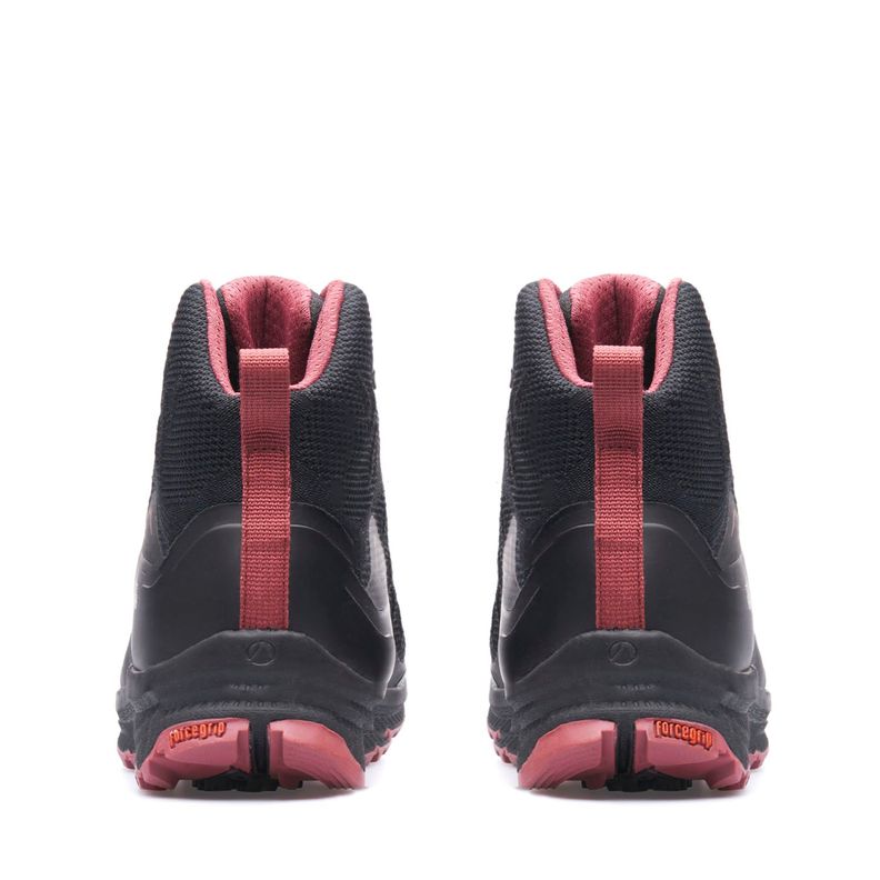 Botín Mujer Light Rock Mid II Negro Rosa Lippi-3