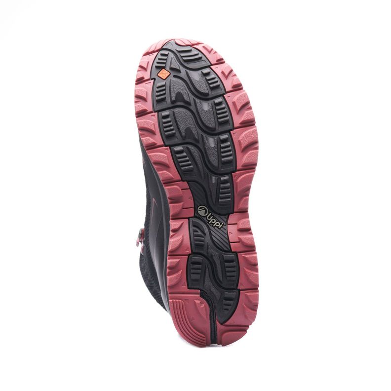 Botín Mujer Light Rock Mid II Negro Rosa Lippi-4